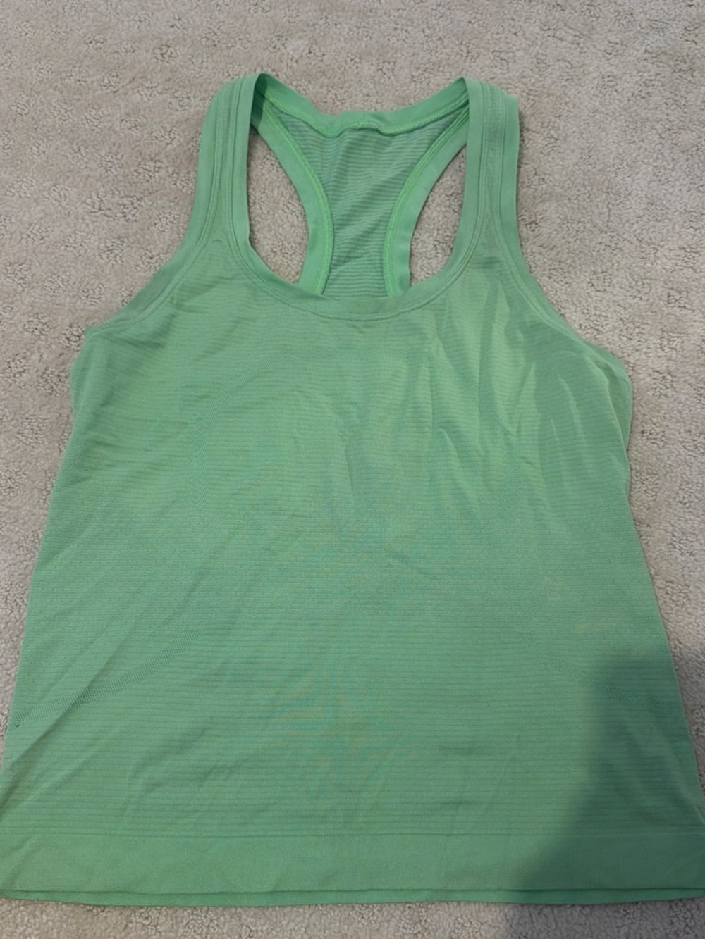 Women's swiftly tech Racerback Tank Top - Light Green — race length